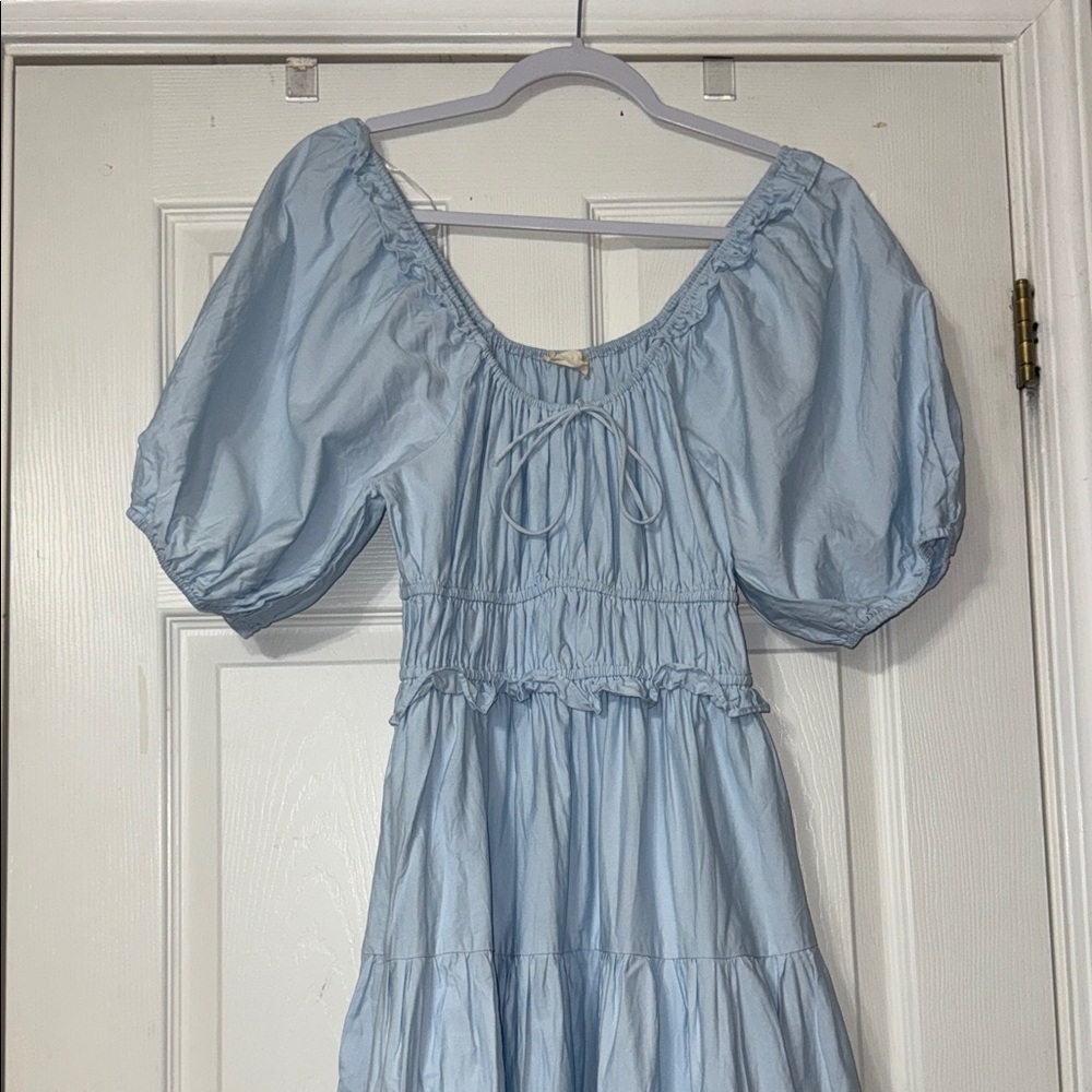 Altar'd State Light Blue Maxi Dress